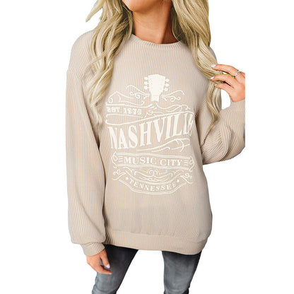 Nashville Music City Sweatshirt – Retro Vibes & Casual Cool