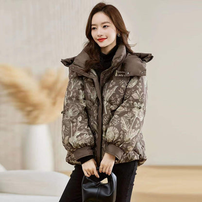New Winter Style Multi Color Glossy Puffy Women Coats