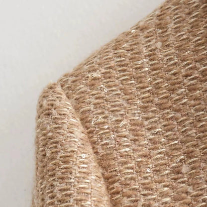 Luxury Cropped Casual Autumn Tweed Coat – Coats for Women Casual & Autumn Outfits