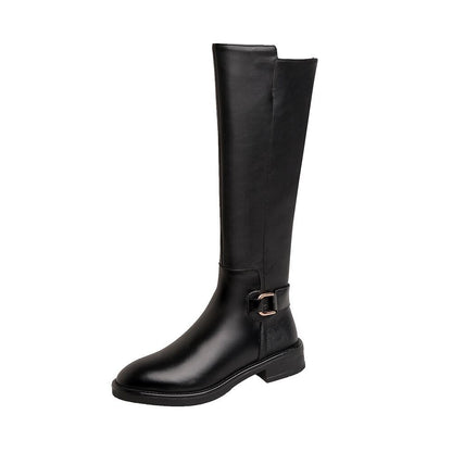 Below-the-Knee Knee-High Knight Boots for Women | Chunky Heel Waterproof Winter Boots