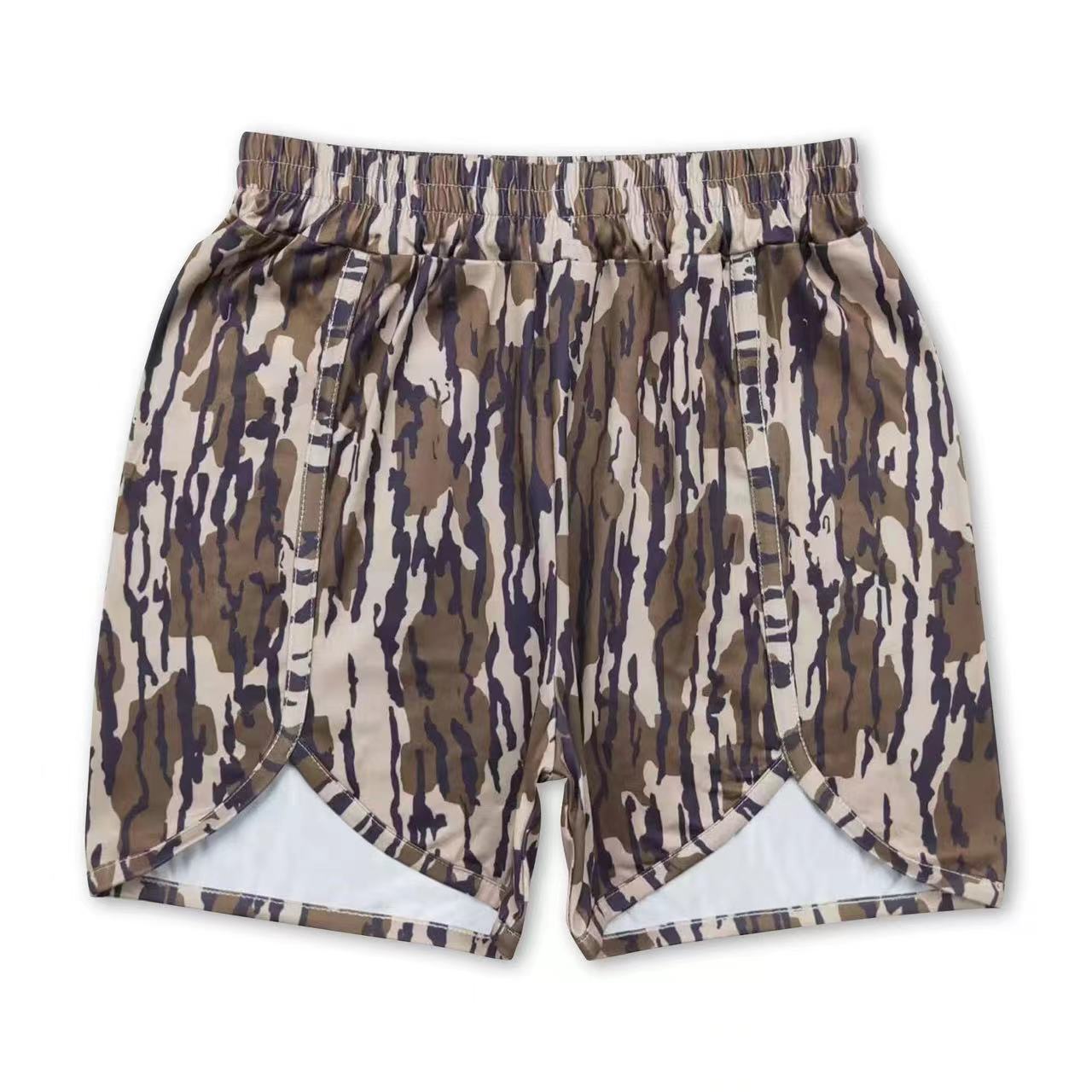 Camouflage High Waist Boxer Shorts Women – Athletic & Streetwear Outfit