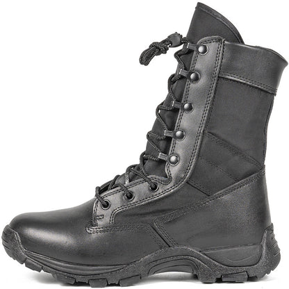 Unisex High-Top Combat Boots in Black & Green | Tactical Outdoor Running, Hiking & Cycling Boots