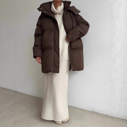 Cotton Filling Long Winter Coats