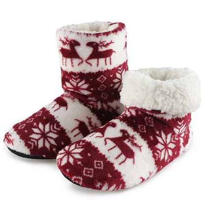 Winter Fur Slippers for Women – Cozy Indoor Holiday Footwear