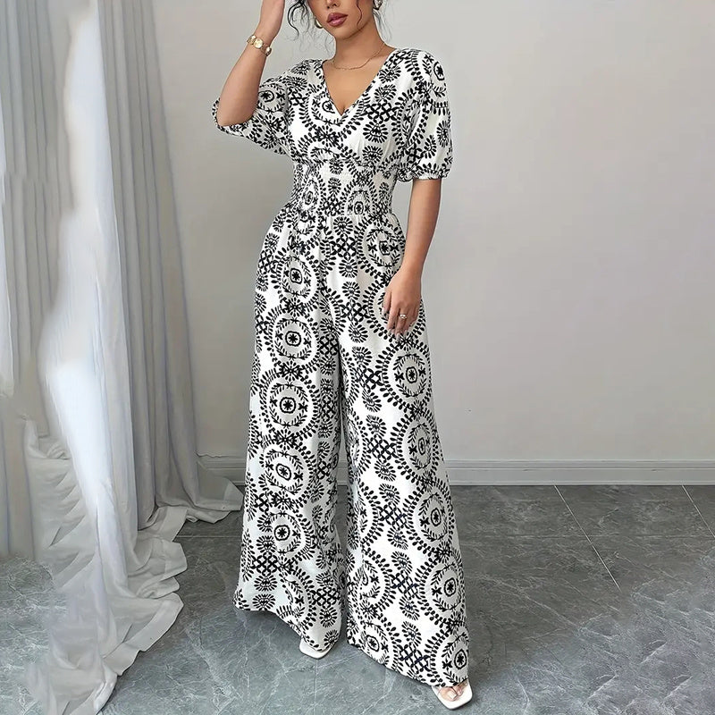 Summer Streetwear Style Casual Wide Leg Jumpsuits Overall