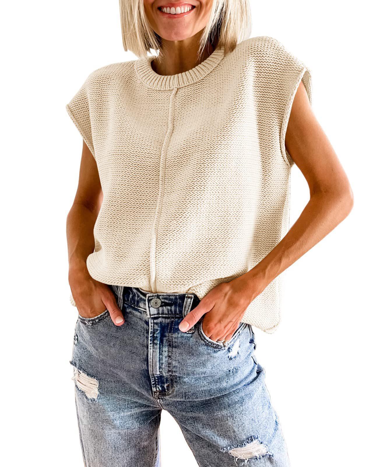 Women's Loose Knitted Sleeveless Pullover – Chic Street Style