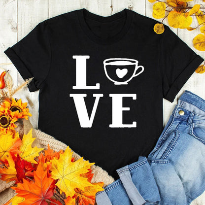 Summer Coffee Graphic Laides Womens T Shirts