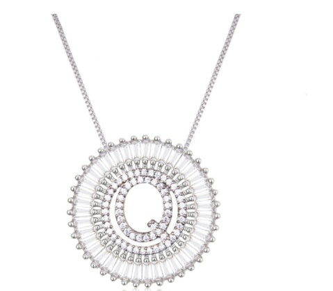 A Z Letter 6mm Imitation Pearls Necklace For Women