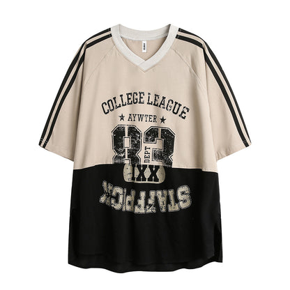 Casual Sports Loose Tops – Unisex Cotton-Blend T-Shirts, Trendy Streetwear & Everyday Outfit