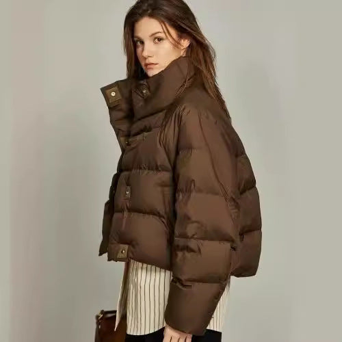 Short Cotton-Padded Coat – Puffer Jackets for Women Casual & Smart Winter Outfits