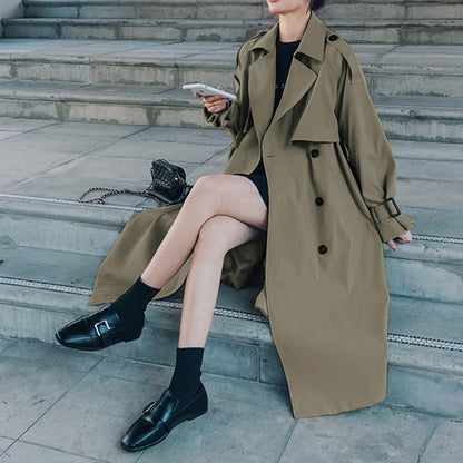 ElegantTrench Korean-Style Coat – Trench Coats Women Outfit Classy & Chic Spring Autumn Outfits