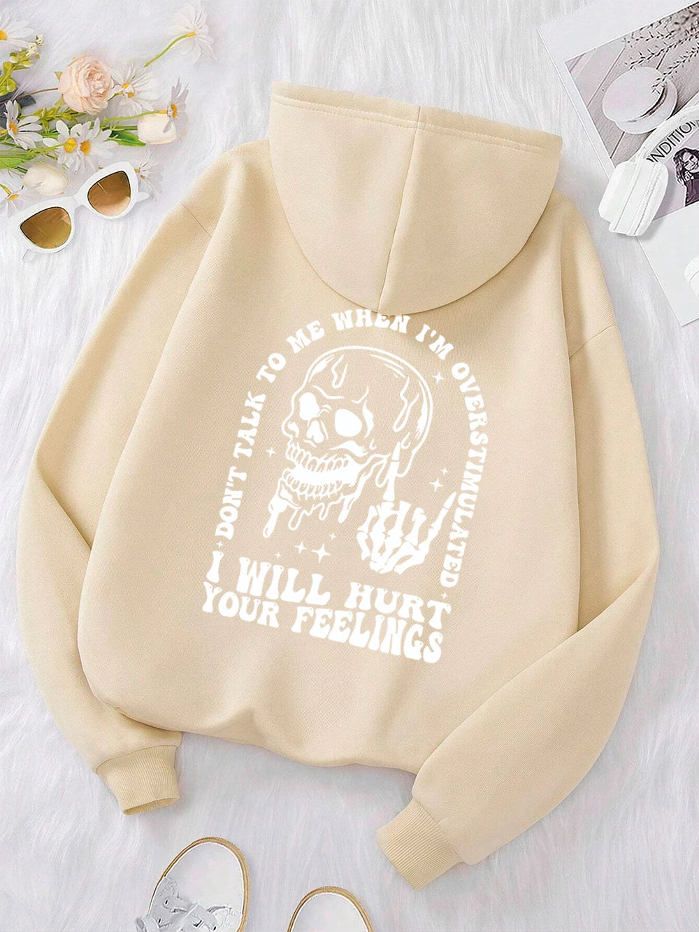 I Will Hurt Your Feelings Printed Funny Graphic Hoodies
