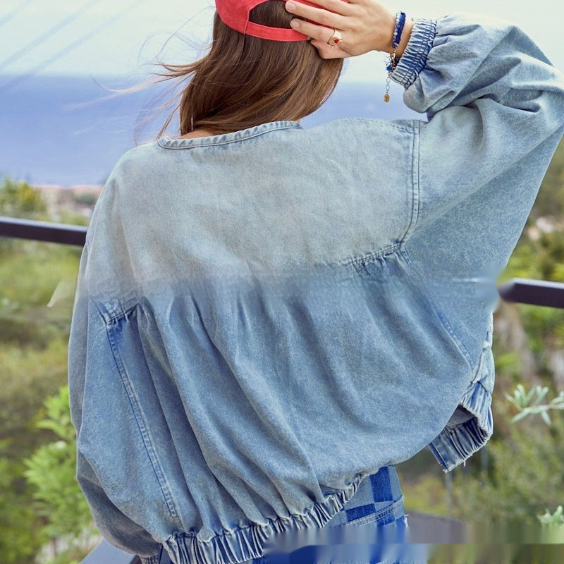 Casual Frayed Style Denim Jackets