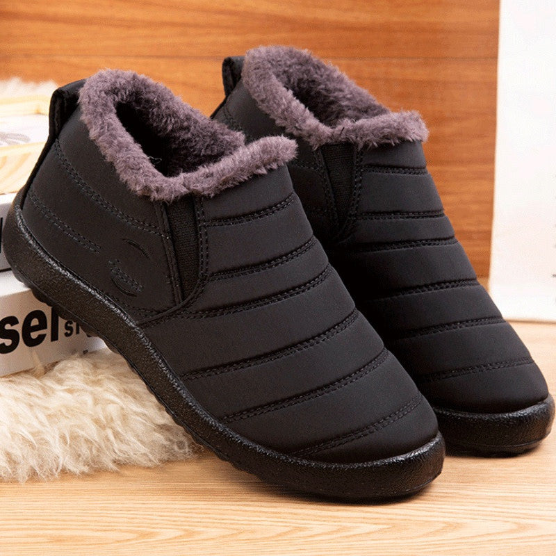 Plus-Size Ankle Boots for Women & Men | Flat Heel Waterproof Winter Boots with Anti-Slip Sole