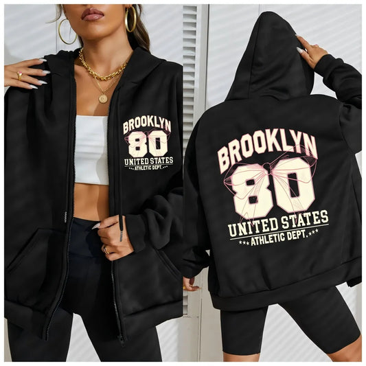 Brooklyn Life Stle United States Printed Cool Hoodies