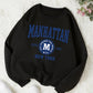 Manhattan New York Printed Crew Neck Sweatshirts