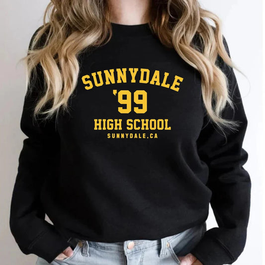 Sunnydale High School Character Print Sweatshirt