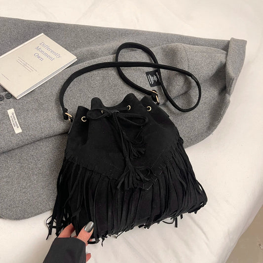 Womens Soft Tassel Vintage Handbags