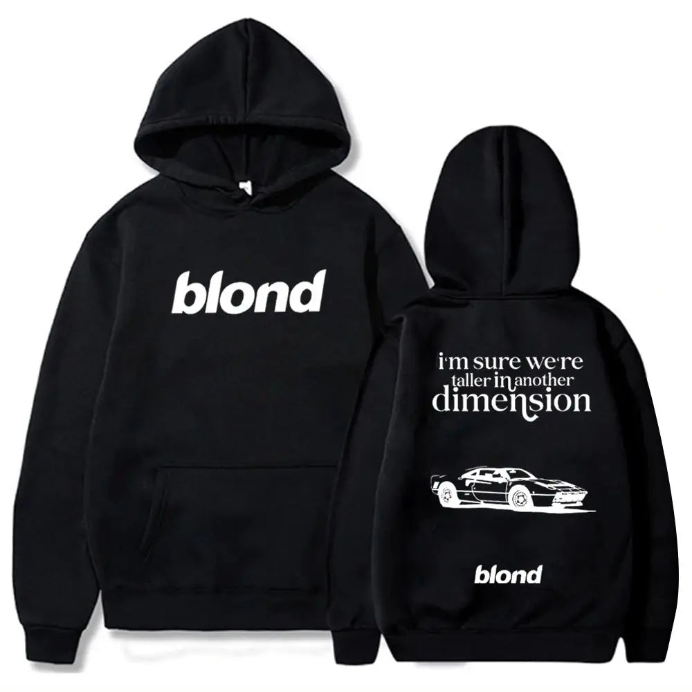 Frank Ocean Blonde Album Hoodie – White Ferrari Music Sweatshirt for Ladies & Unisex