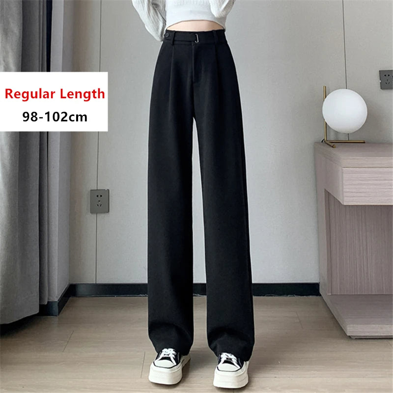 Casual Woolen Loose Pants