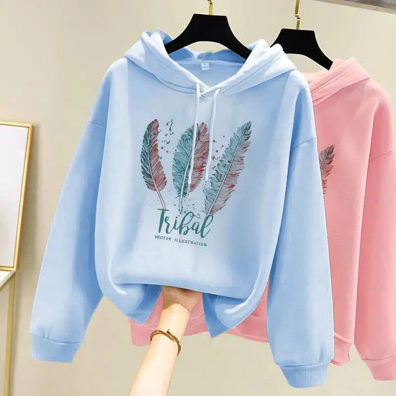 Casual Cotton Womens Hoodies