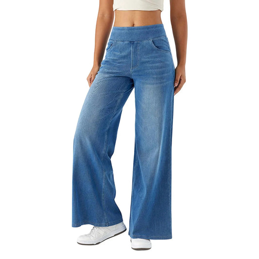 High-Waist Wide-Leg Jeans – Vintage Style & Modern Comfort