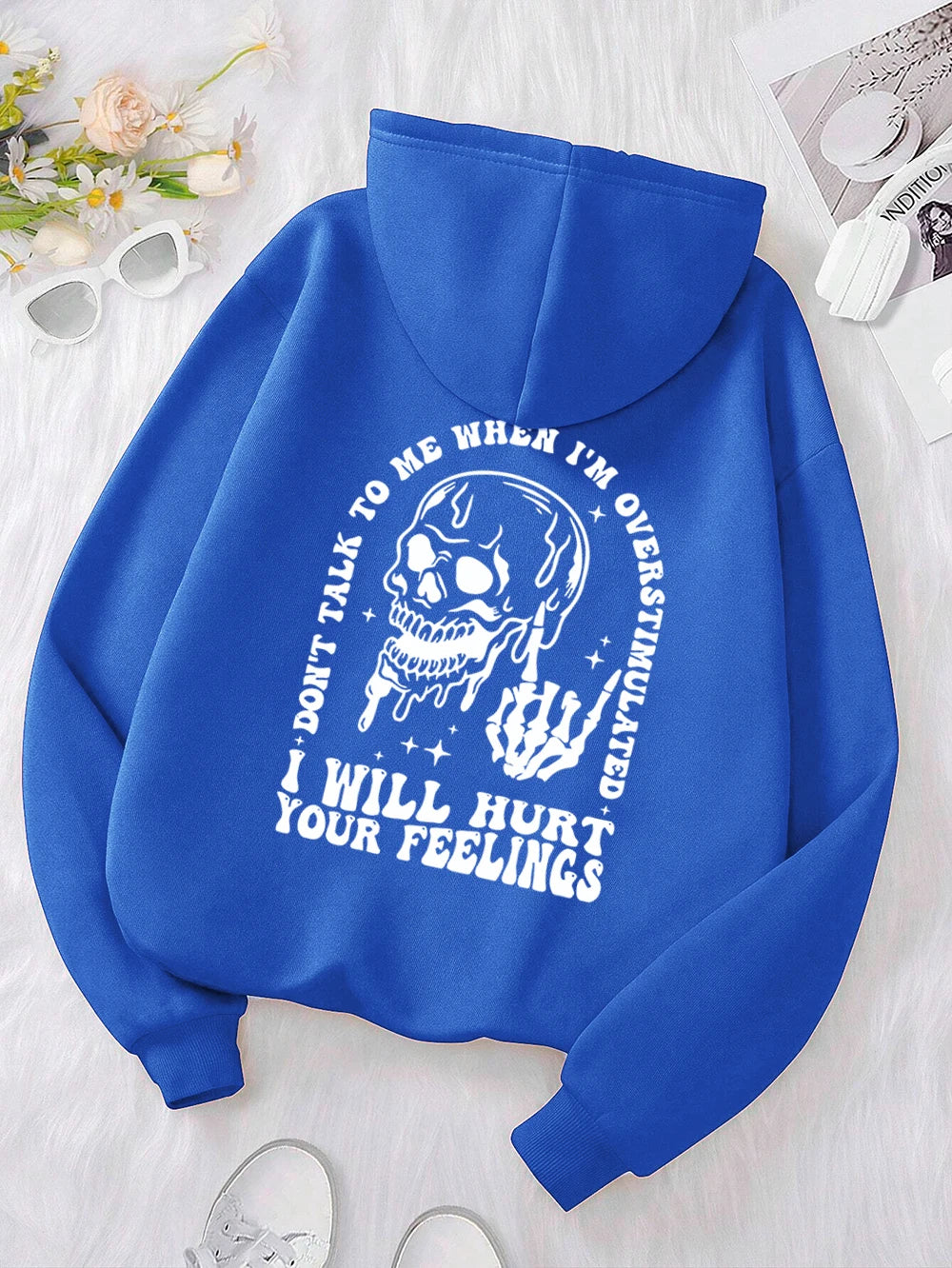 I Will Hurt Your Feelings Printed Funny Graphic Hoodies