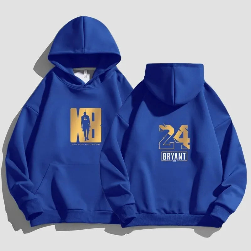 Kobe Bryant Basketball Hoodie – Cartoon Print Casual Pullover for Sports Fans