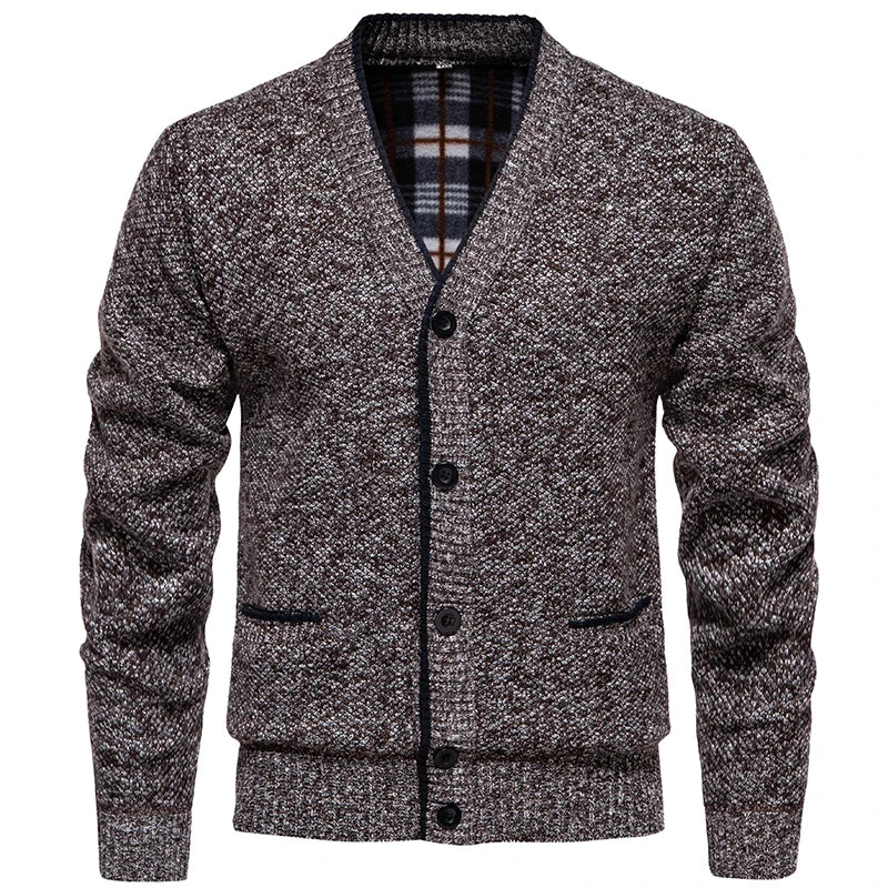 Autumn V Neck Men Cardigan Sweater