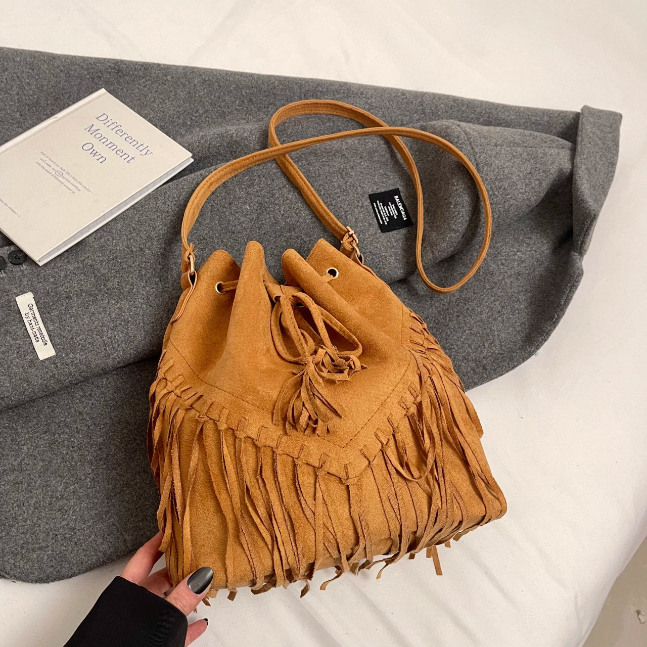 Womens Soft Tassel Vintage Handbags