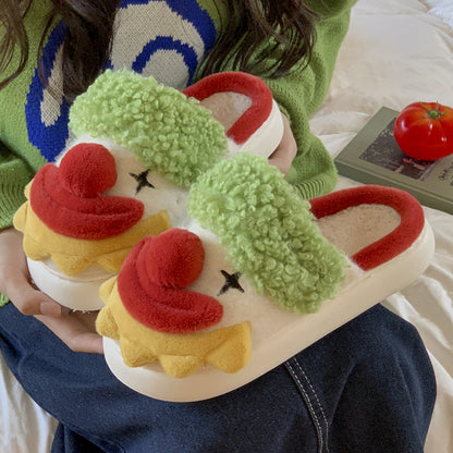 2025 Women S Winter Furry Slippers Non Slip Casual Indoor Flats For Warm Comfort