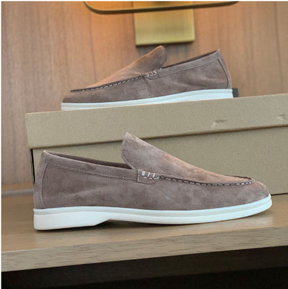 Flat Sole Simple Genuine Leather Casual Womens Shoes