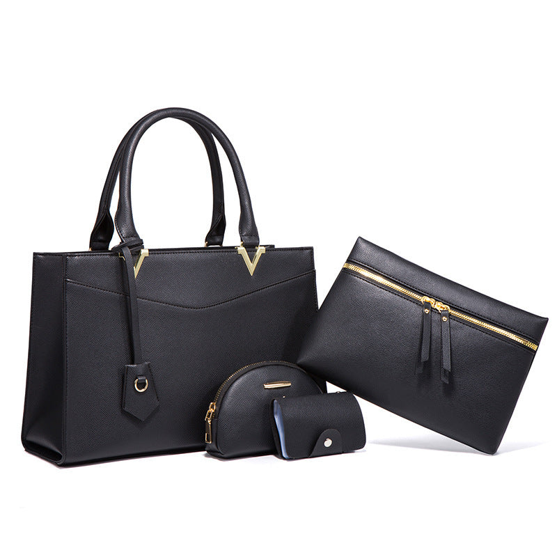 Large Capacity Four-Piece Handbag Set European Style 2025 Trend