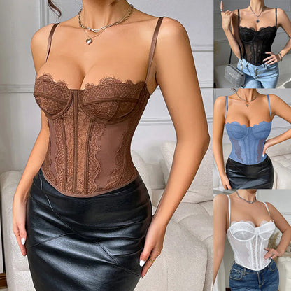Women s Summer Camisole Tank Tops Sleeveless Cotton Bustier Unpadded Bandeau Bra Vest Seamless Crop Top