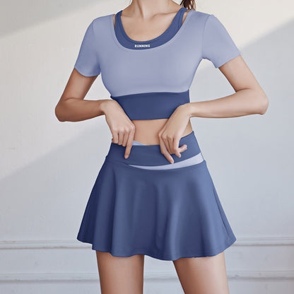 Skorts Quick Drying Fitness Skirt Built In Shorts Active Trend