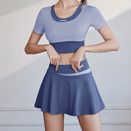 Skorts Quick Drying Fitness Skirt Built In Shorts Active Trend