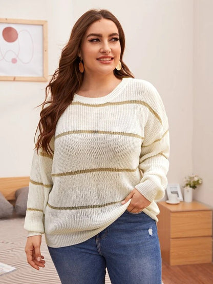 Lightweight & Elegant: Large Size Knit Sweater