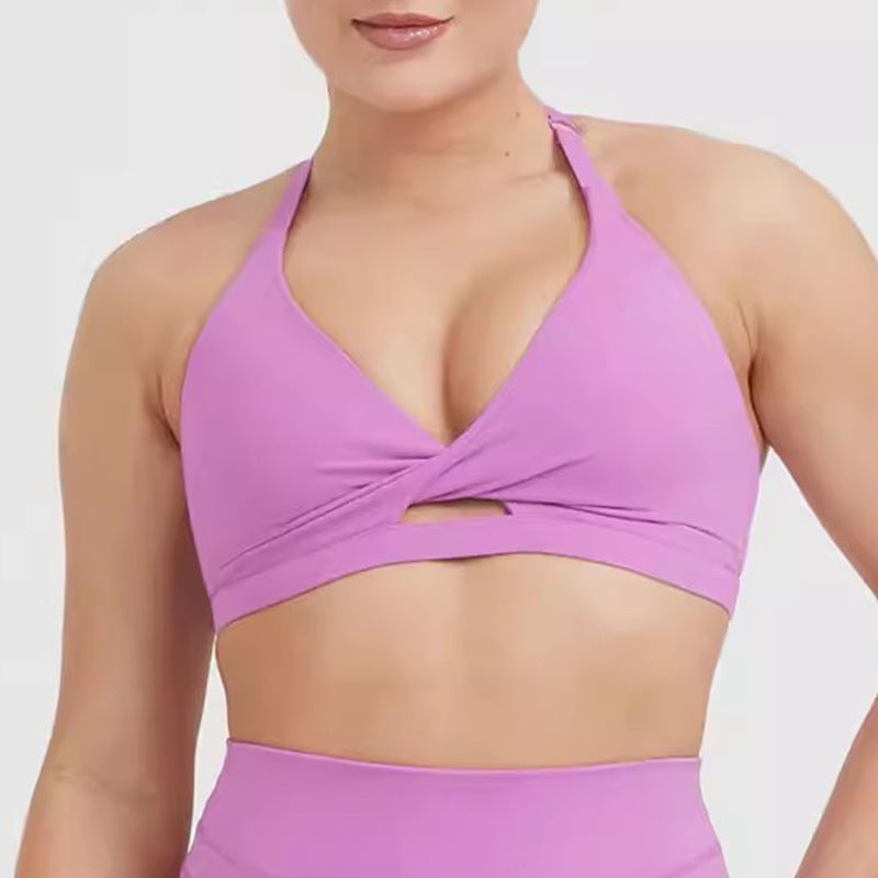 High-Grade Yoga Sports Bras – Shockproof Support & Stylish Design