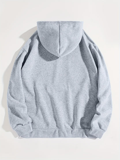 Letter Print Women’s Hoodie – Casual Pullover Sweatshirt with Kangaroo Pocket for All Seasons