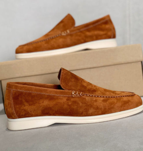 Flat Sole Simple Genuine Leather Casual Womens Shoes