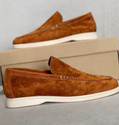 Flat Sole Simple Genuine Leather Casual Womens Shoes