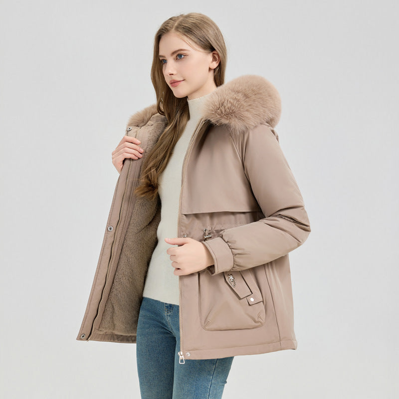 New Thick Glossy Puffer Padded Down Coat For Women