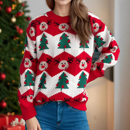 Christmas Casual Knitted Pullover – Cozy & Festive Vibes