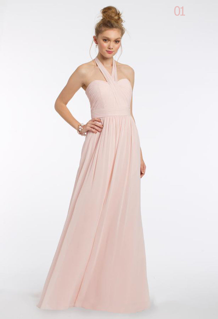 Flowing Chiffon Bridesmaid Dress | Elegant Wedding & Evening Dress for Women
