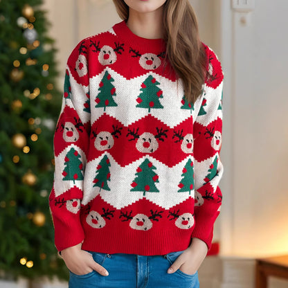 Christmas Casual Knitted Pullover – Cozy & Festive Vibes