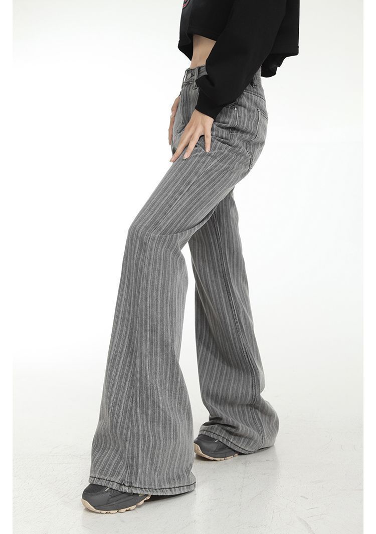 Women Grey High Waisted Jeans