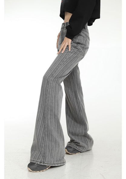 Women Grey High Waisted Jeans