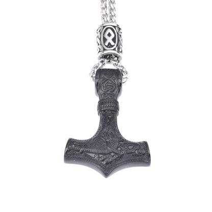 Norse Viking Geometric Style Stainless Steel Men Necklaces