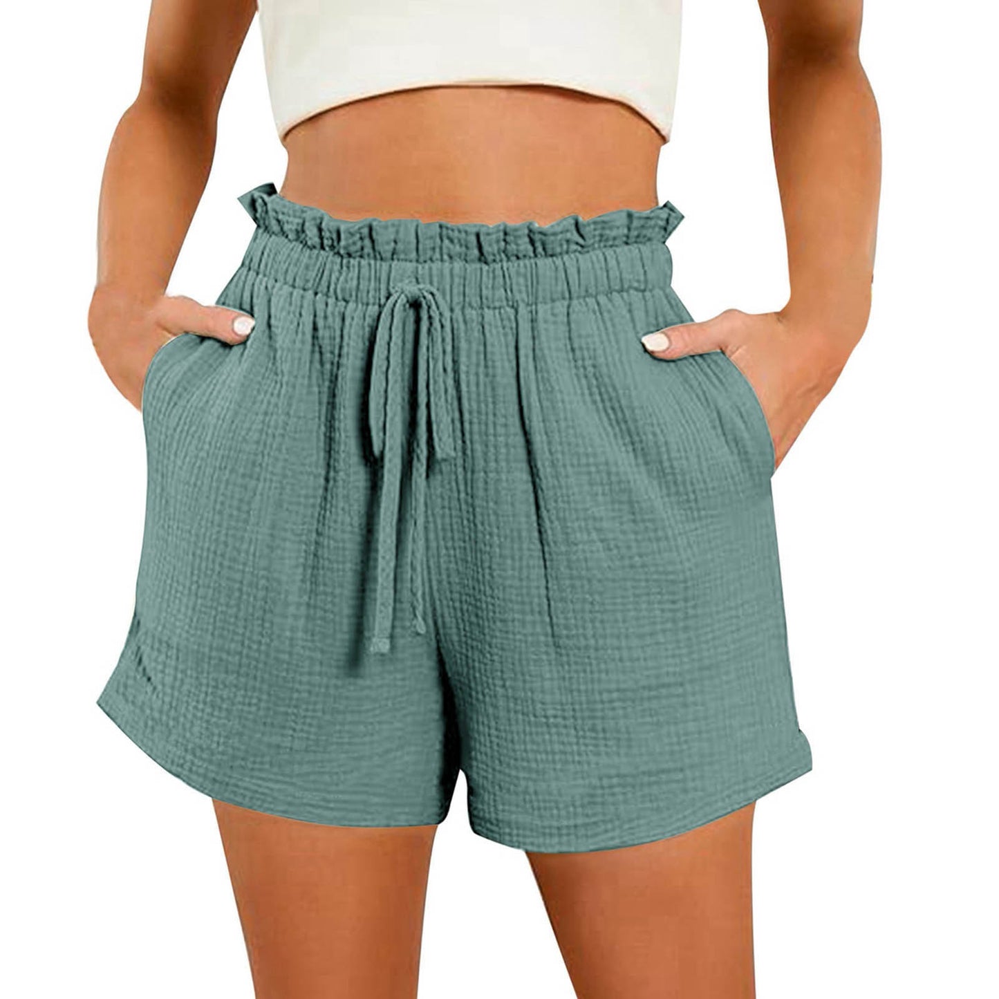 Breezy Chic & Comfy Summer Cotton Shorts Women – Casual Summer Outfit