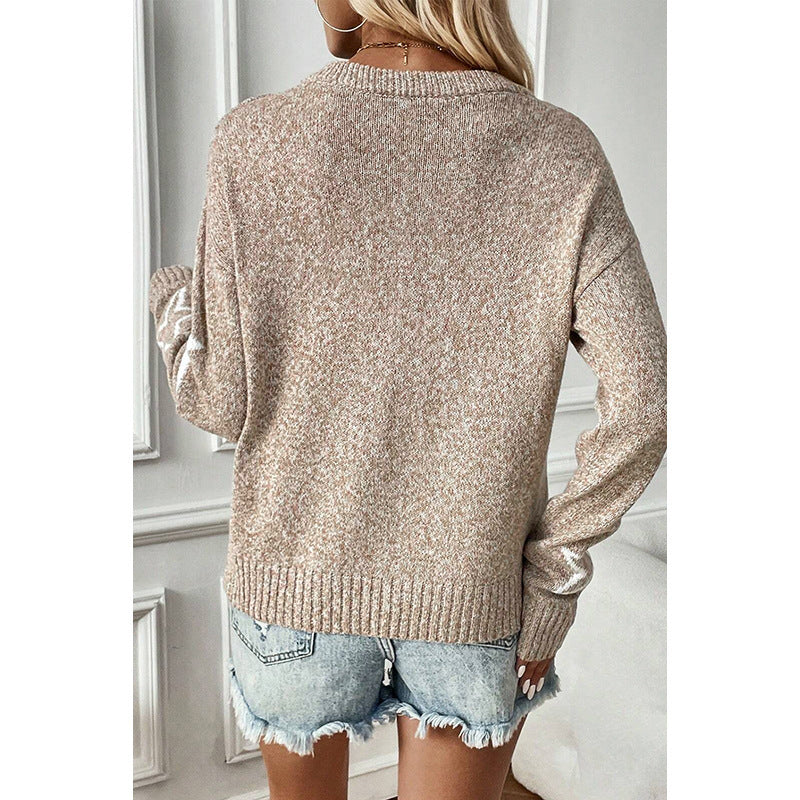Star Pattern Pullover Sweater – Winter Cozy Meets Kawaii Chic